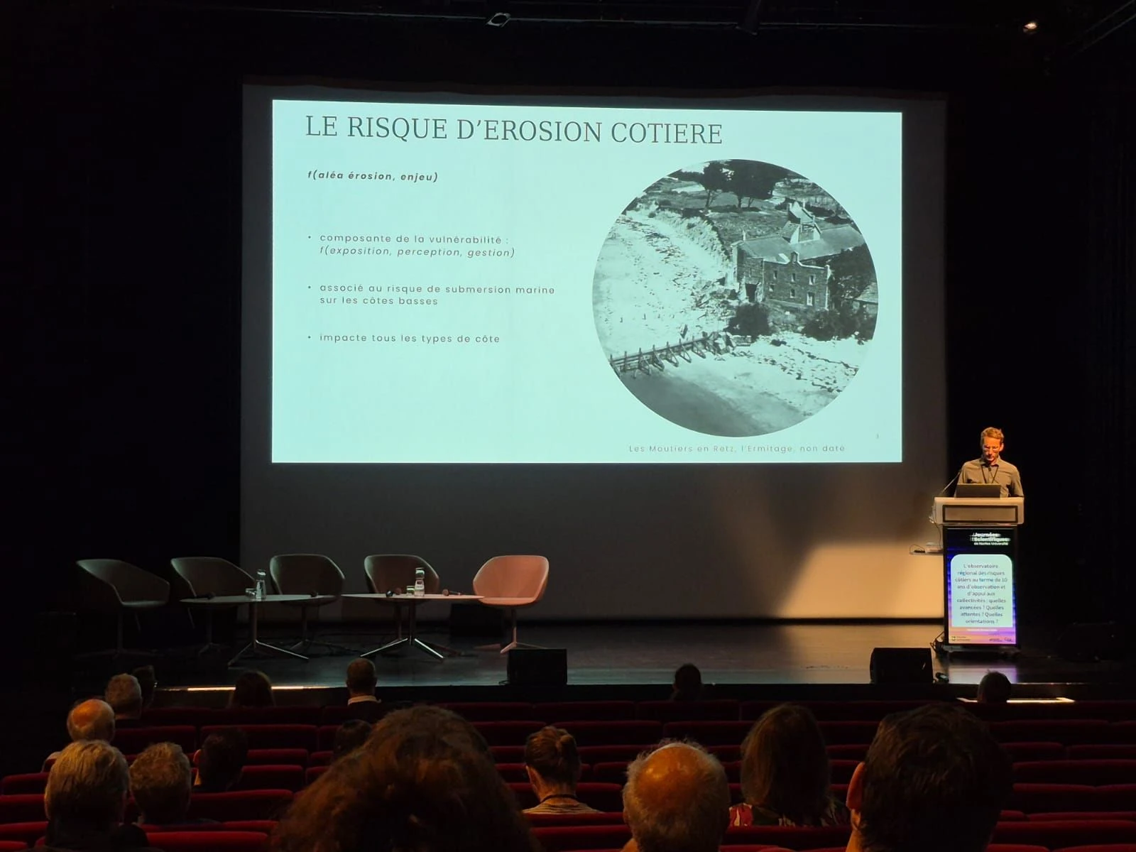 Présentation par Martin Juigner d'indicateurs du risque