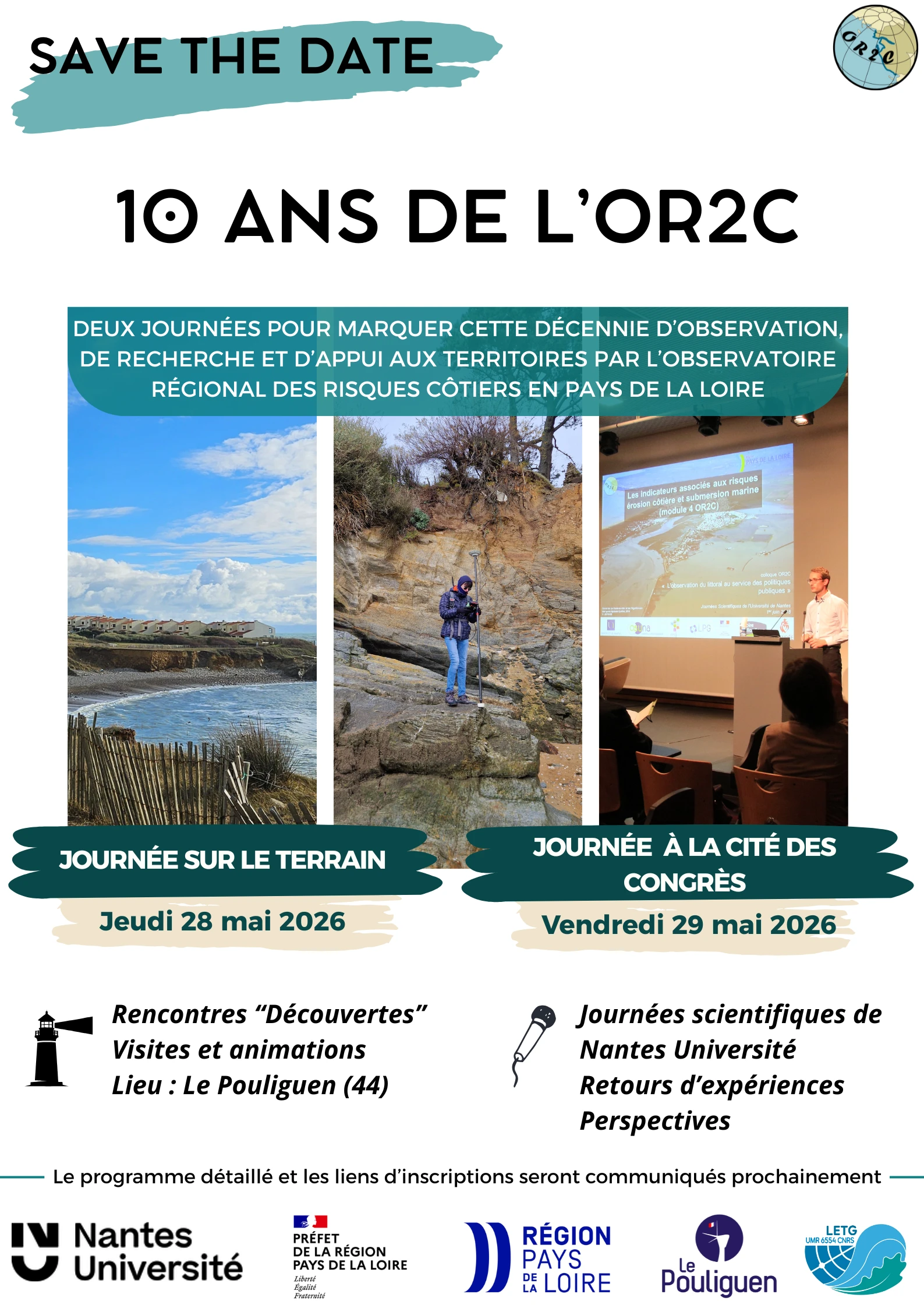Affiche "save the date" 10 ans OR2C